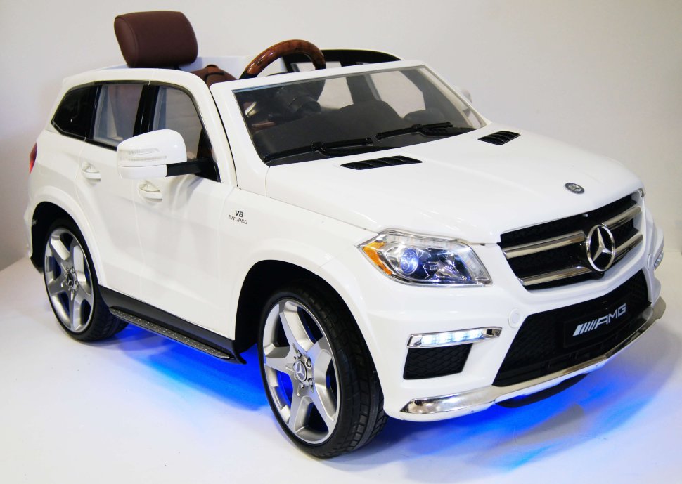 Электромобиль Mercedes Benz gl63 белый